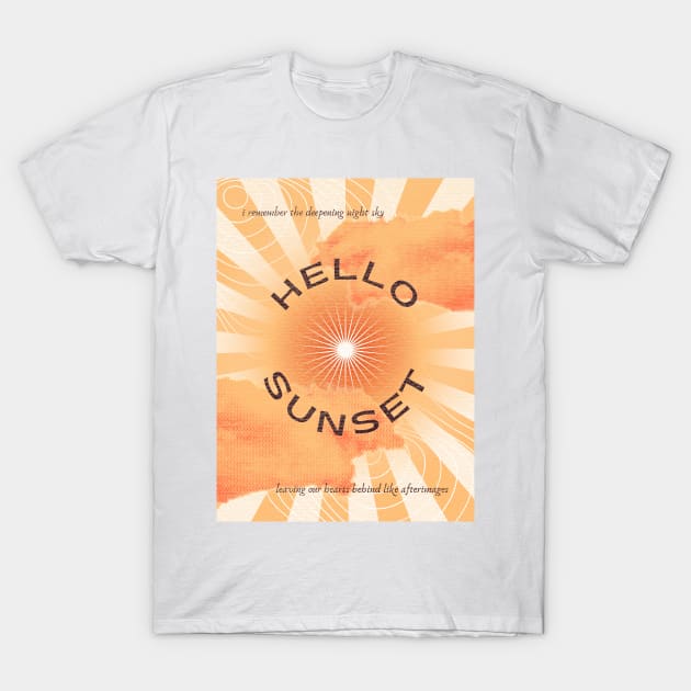 Hello Sunset - Red Velvet T-Shirt by aaalou